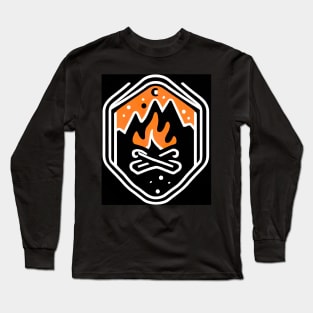 Camping Fire Long Sleeve T-Shirt